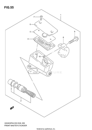 Front Master Cylinder Schematic