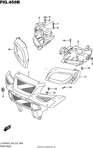 Front Grille (lt-a500xl6 P33) Schematic