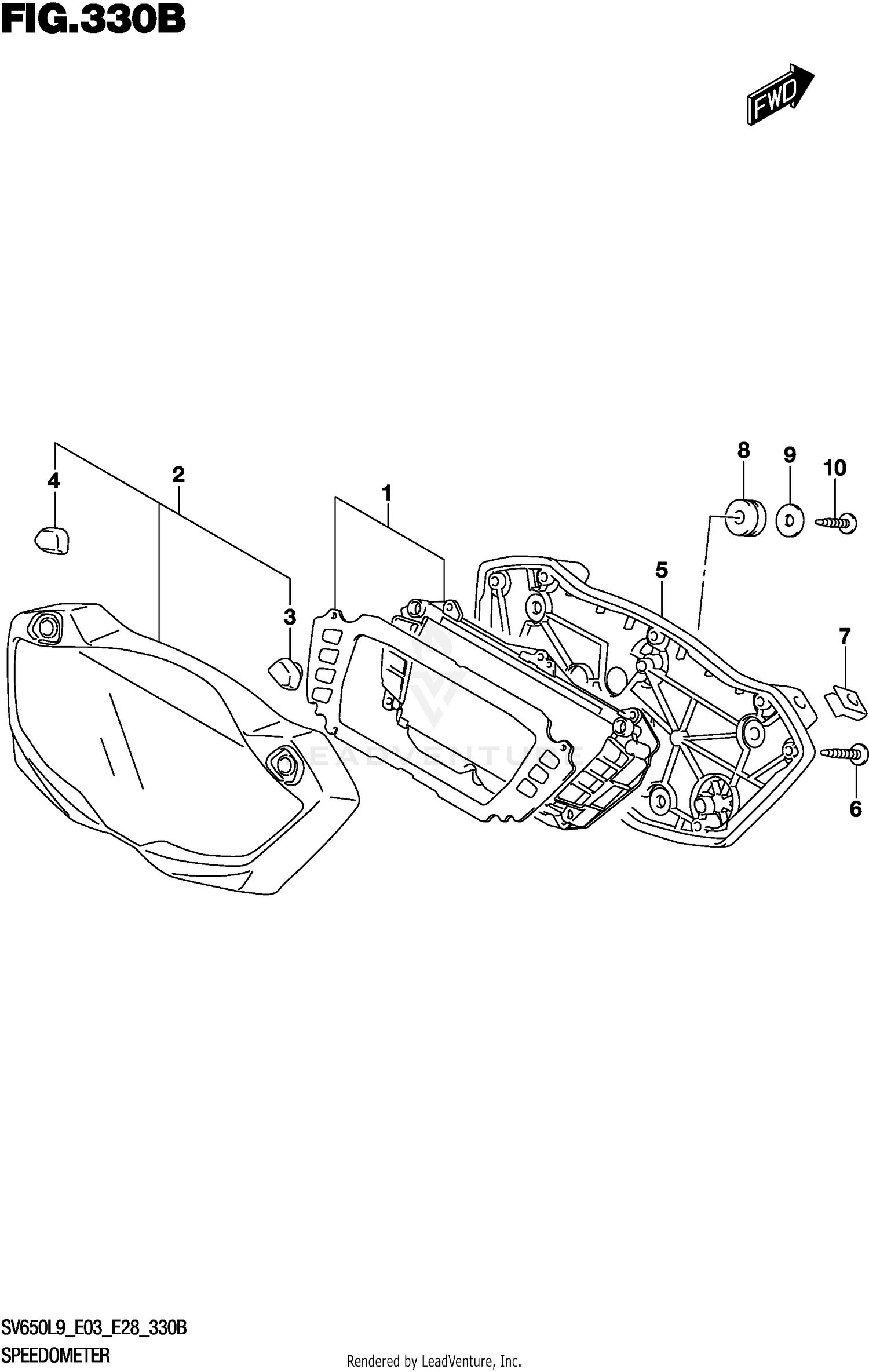 SPEEDOMETER (SV650L9 E33)