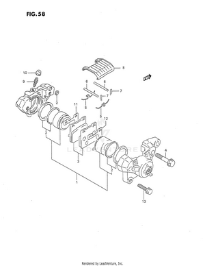 Rear Caliper Schematic
