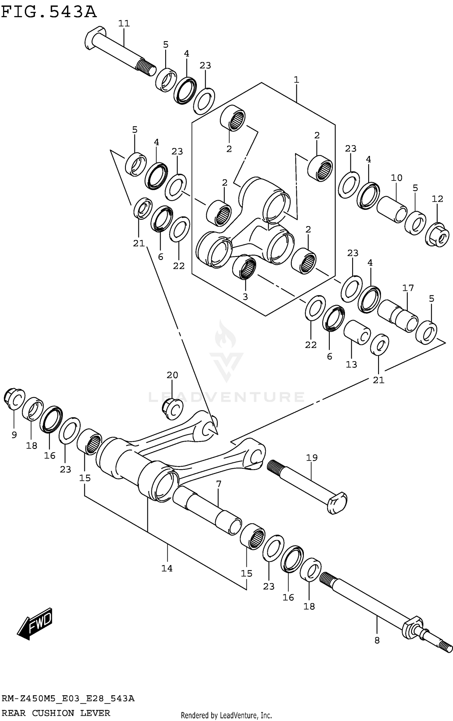 REAR CUSHION LEVER
