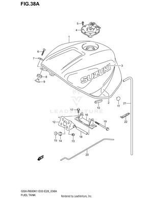 Fuel Tank (model K2) Schematic