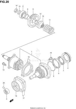 Secondary Drive Gear Schematic