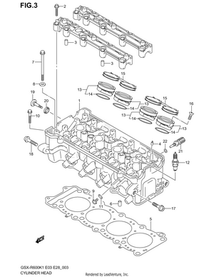 Cylinder Head Schematic