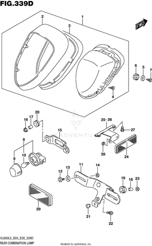 Rear Combination Lamp (vl800tl5 E28) Schematic