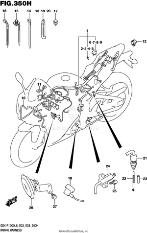 Wiring Harness (gsx-r1000rzl8 E33) Schematic