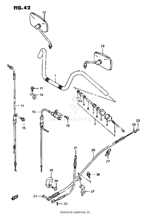 Handlebar (model N/p/r) Schematic