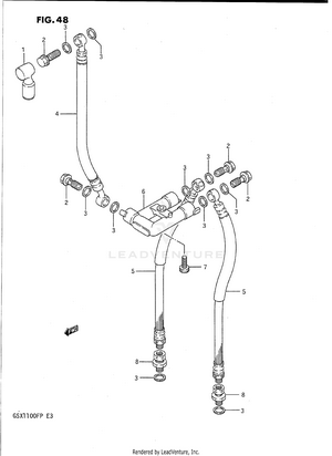 Front Brake Hose Schematic