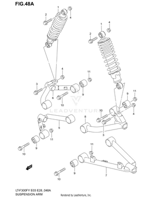 Suspension Arm (model K2) Schematic