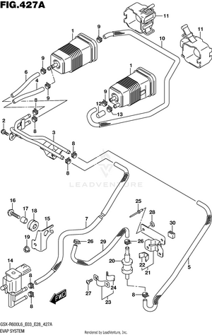 Evap System (gsx-r600l6 E33) Schematic