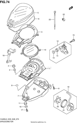 Speedometer (vl800cl3 E33) Schematic