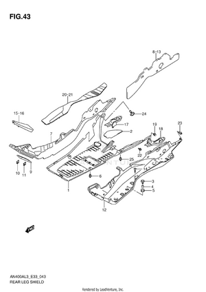 Rear Leg Shield Schematic
