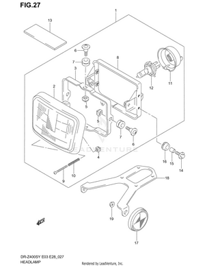 Headlamp (model Y/k1) Schematic