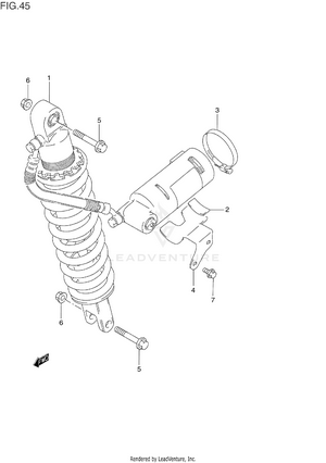 Rear Shock Absorber Schematic