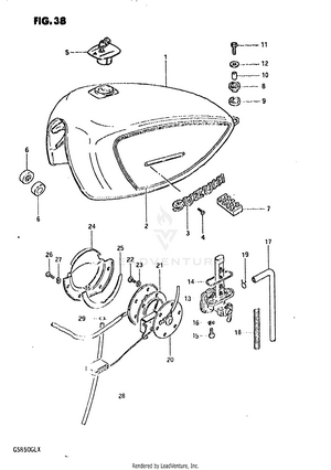 Fuel Tank (model X) Schematic