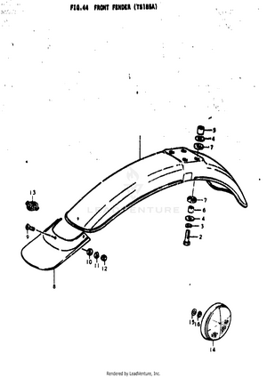 Front Fender (ts185a) Schematic