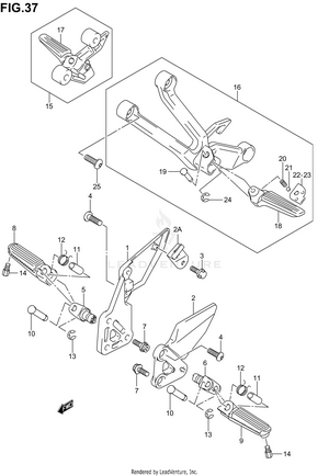 Footrest (sv1000sk3) Schematic