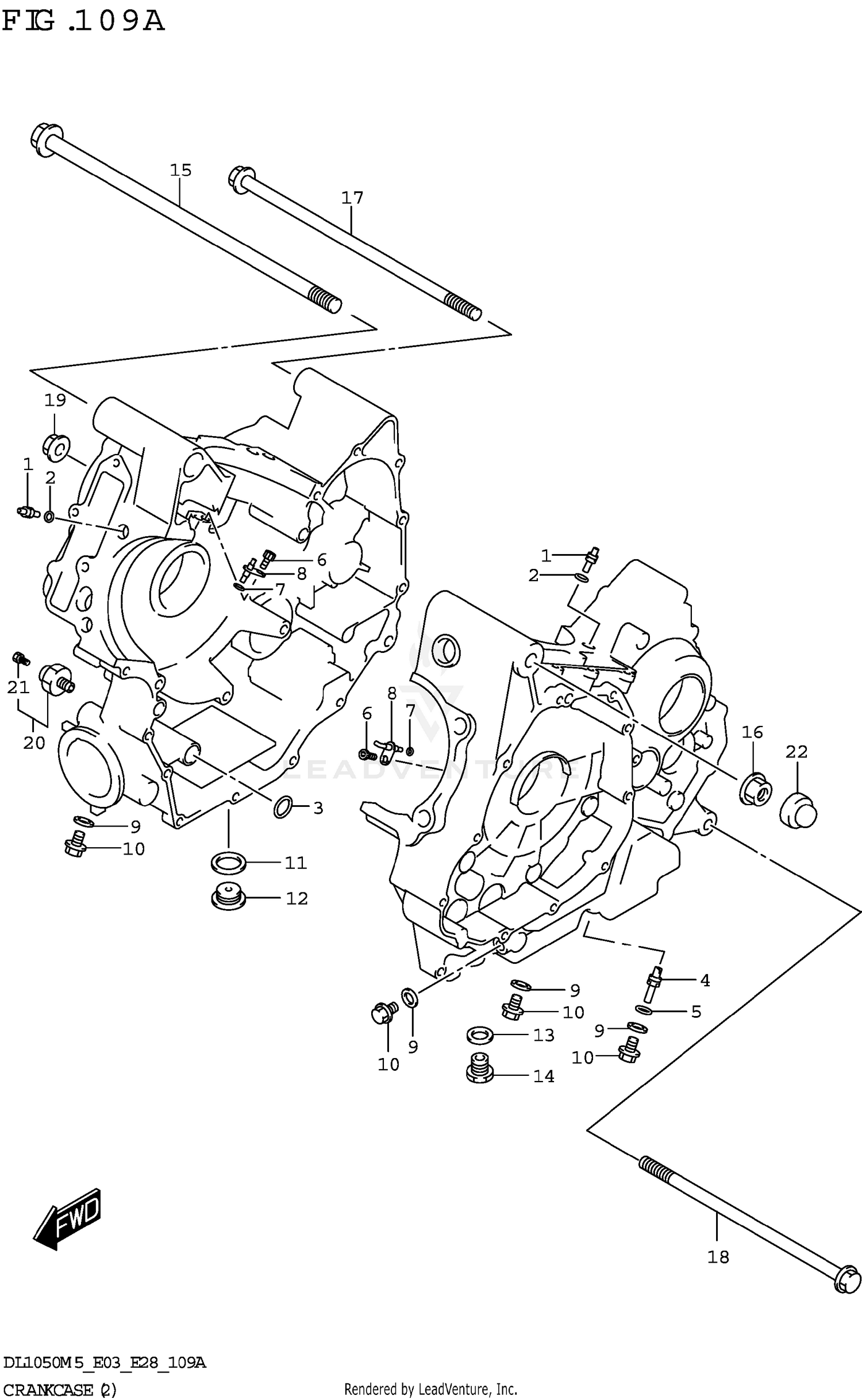 CRANKCASE (2) (DL1050RR)