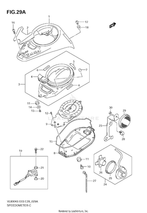 Speedometer (vl800k7/k8/tk7/tk8) Schematic