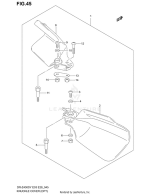 Knuckle Cover (model Y/k1/k2 Opt) Schematic