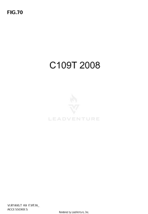 Windshield, Backrest, Mounts, Saddlebags C109t Schematic