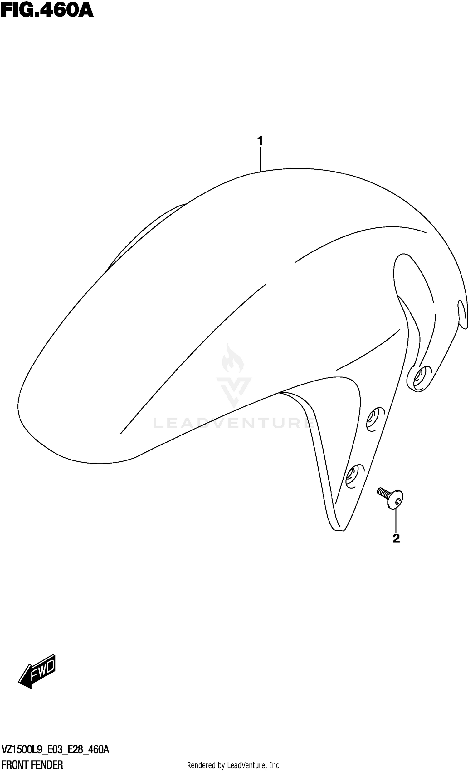 FRONT FENDER 460A