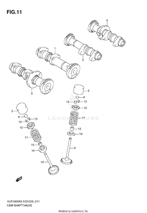 Camshaft - Valve Schematic