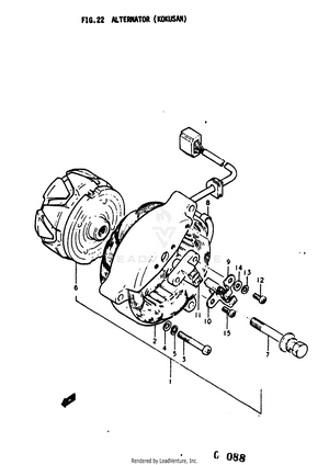 Alternator (kokusan) Schematic