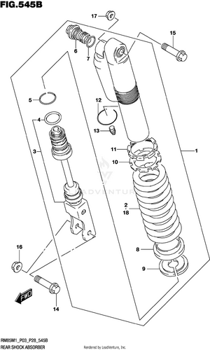 Rear Shock Absorber Schematic