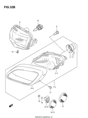 Headlamp (model K6/k7) Schematic