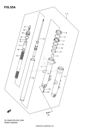 Front Damper (model K3/k4/k5/k6) Schematic