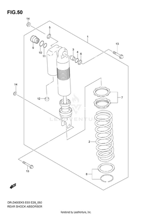 Rear Shock Absorber Schematic