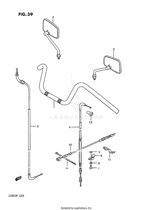 Handlebar - Control Cable (ls650pg/pj/pk/pl Schematic