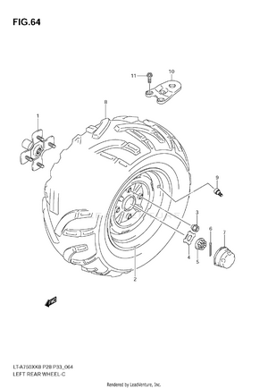 Left Rear Wheel Schematic