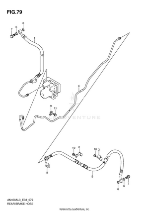Rear Brake Hose Schematic