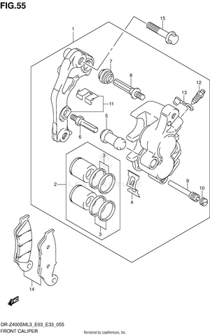 Front Caliper Schematic
