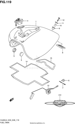Fuel Tank (vl800l3 E03) Schematic