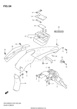 Rear Fender Schematic