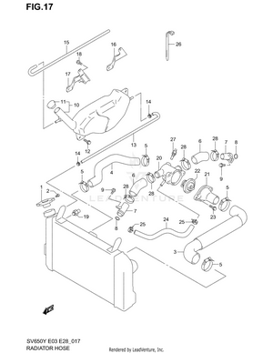 Radiator Hose Schematic