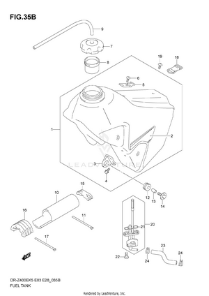 Fuel Tank (model K7) Schematic