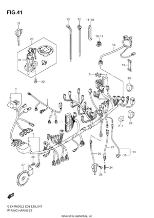 Wiring Harness (gsx-r600l2 E03) Schematic