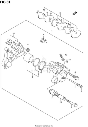 Rear Caliper Schematic