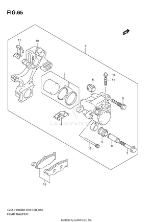 Rear Caliper Schematic