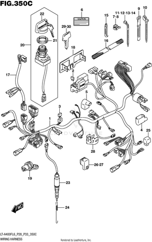 Wiring Harness (lt-a400fzl6 P33) Schematic