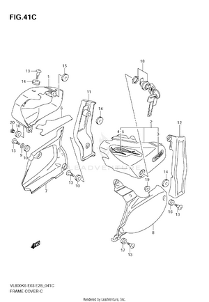 Frame Cover (vl800ck7) Schematic