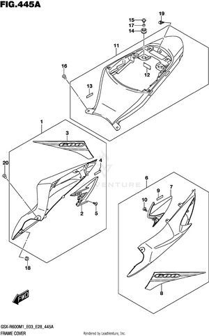 Frame Cover (gsx-r600) Schematic