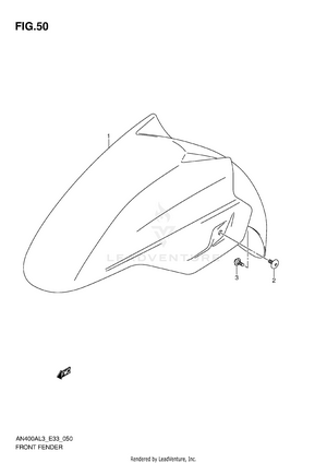 Front Fender (an400al3 E33) Schematic