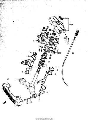 Steering Stem (gs1000n Schematic