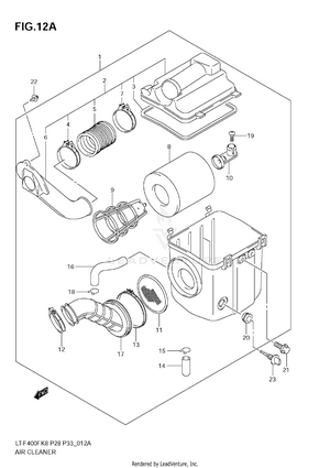 Air Cleaner (lt-f400fl0) Schematic