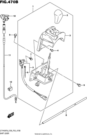 Shift Lever (lt-f400fl6 P33) Schematic
